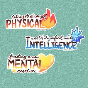 "attributes" sticker design (2024)